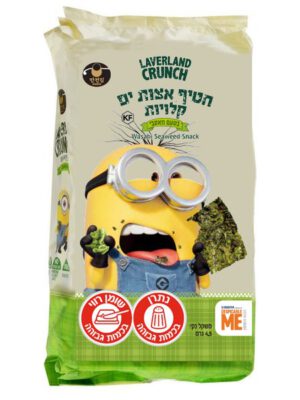חטיף אצות קלויות בטעם ווסאבי 9 יח' / 4.5 גרם